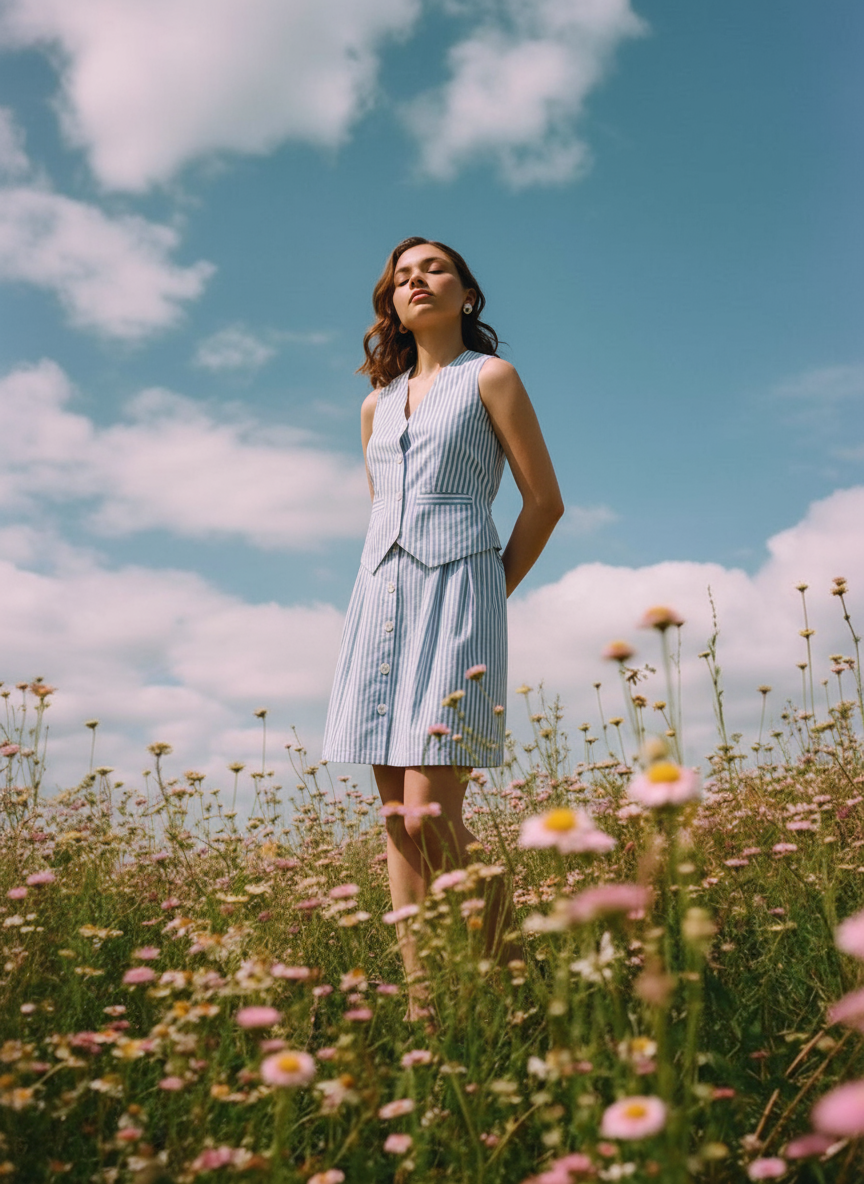 STRIPPED SUMMER CHIC SET