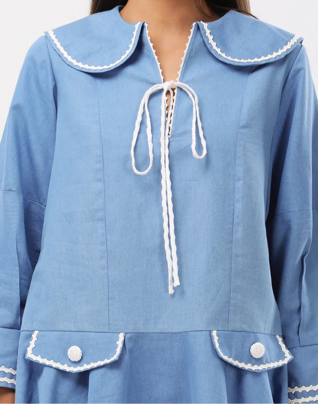 BLUE VOYAGE DENIM DRESS