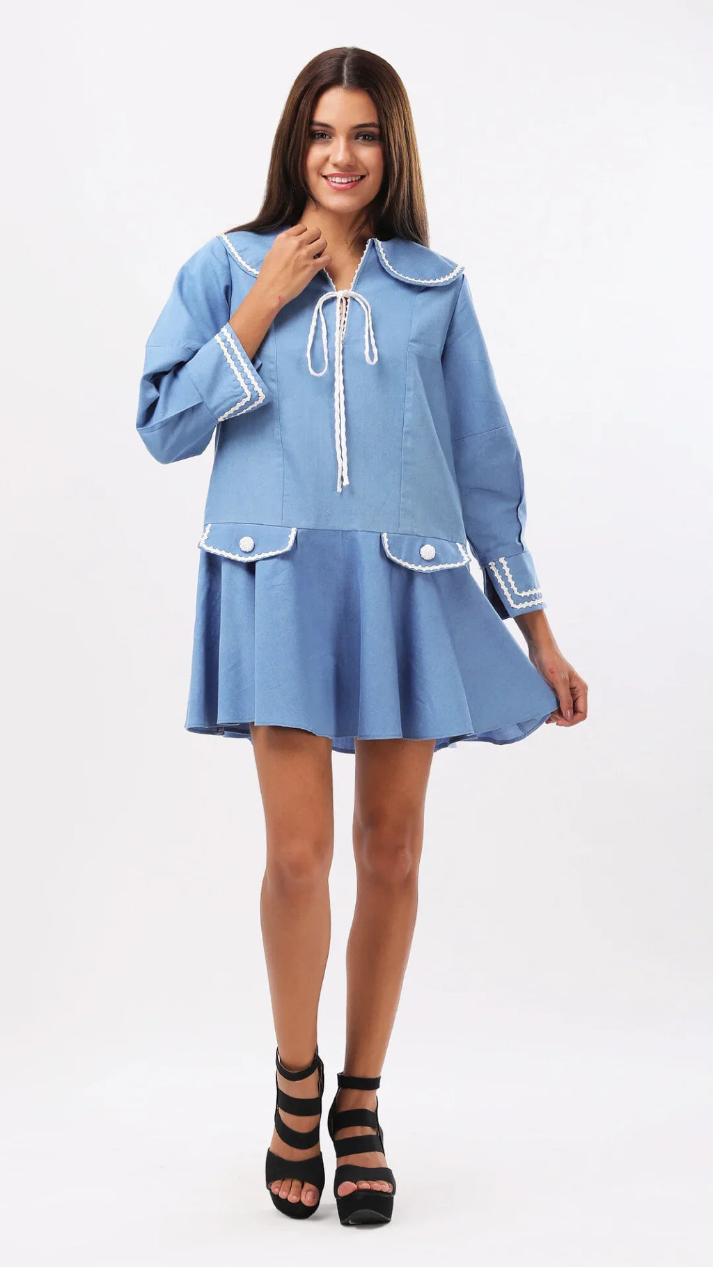 BLUE VOYAGE DENIM DRESS