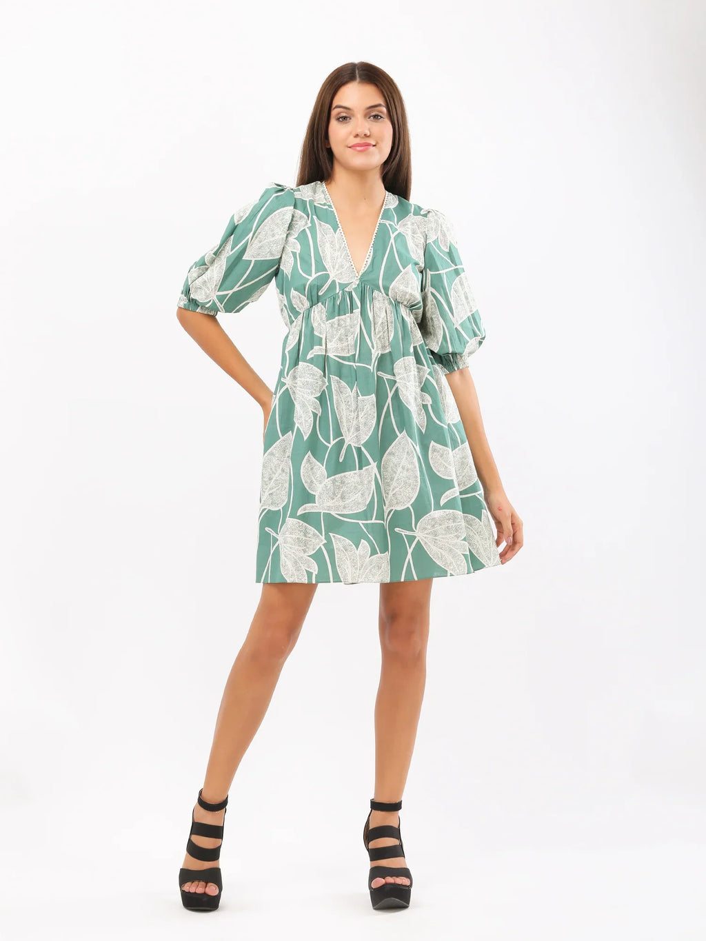 PASTEL FLORA SHORT DRESS