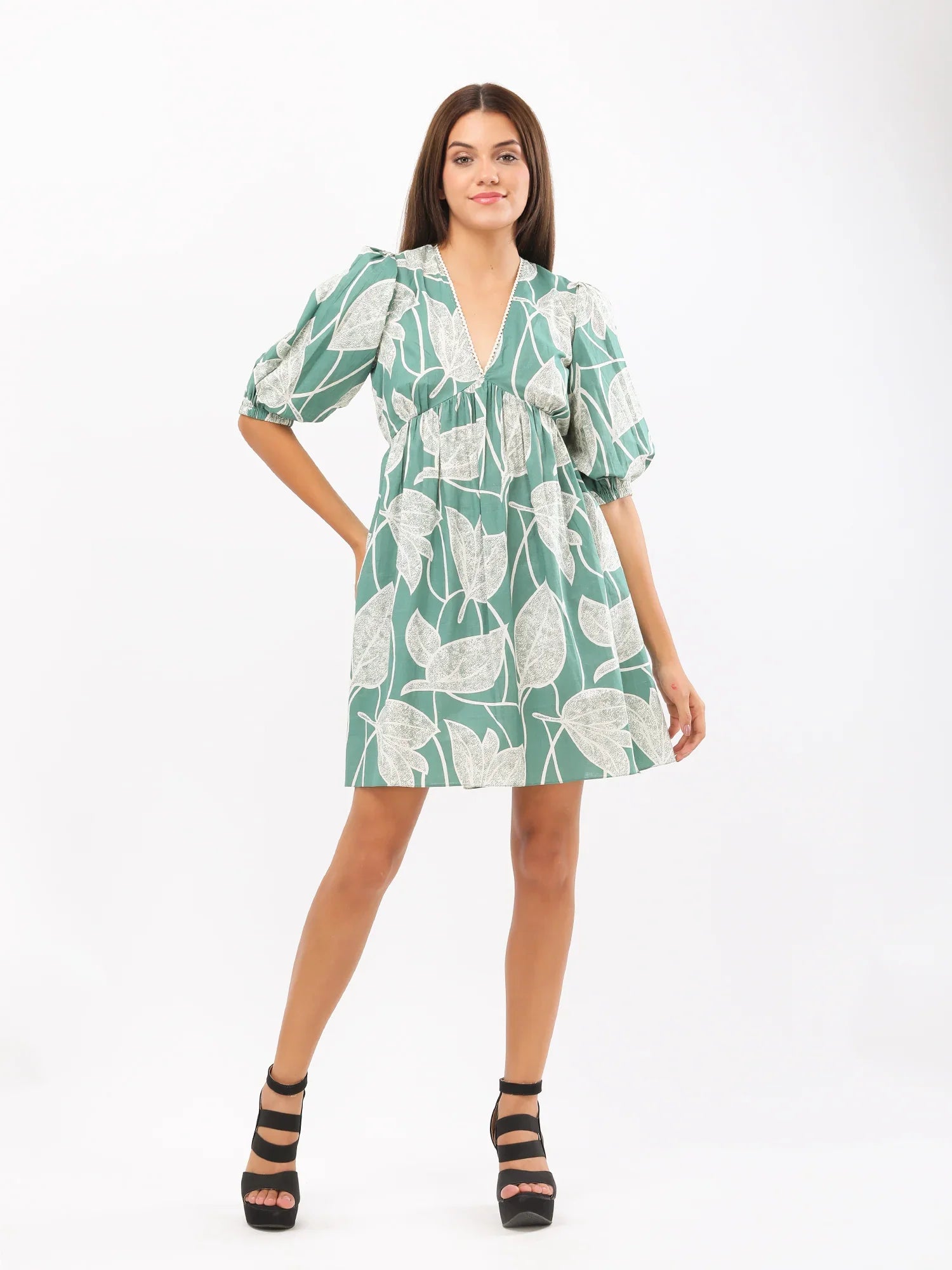 PASTEL FLORA SHORT DRESS