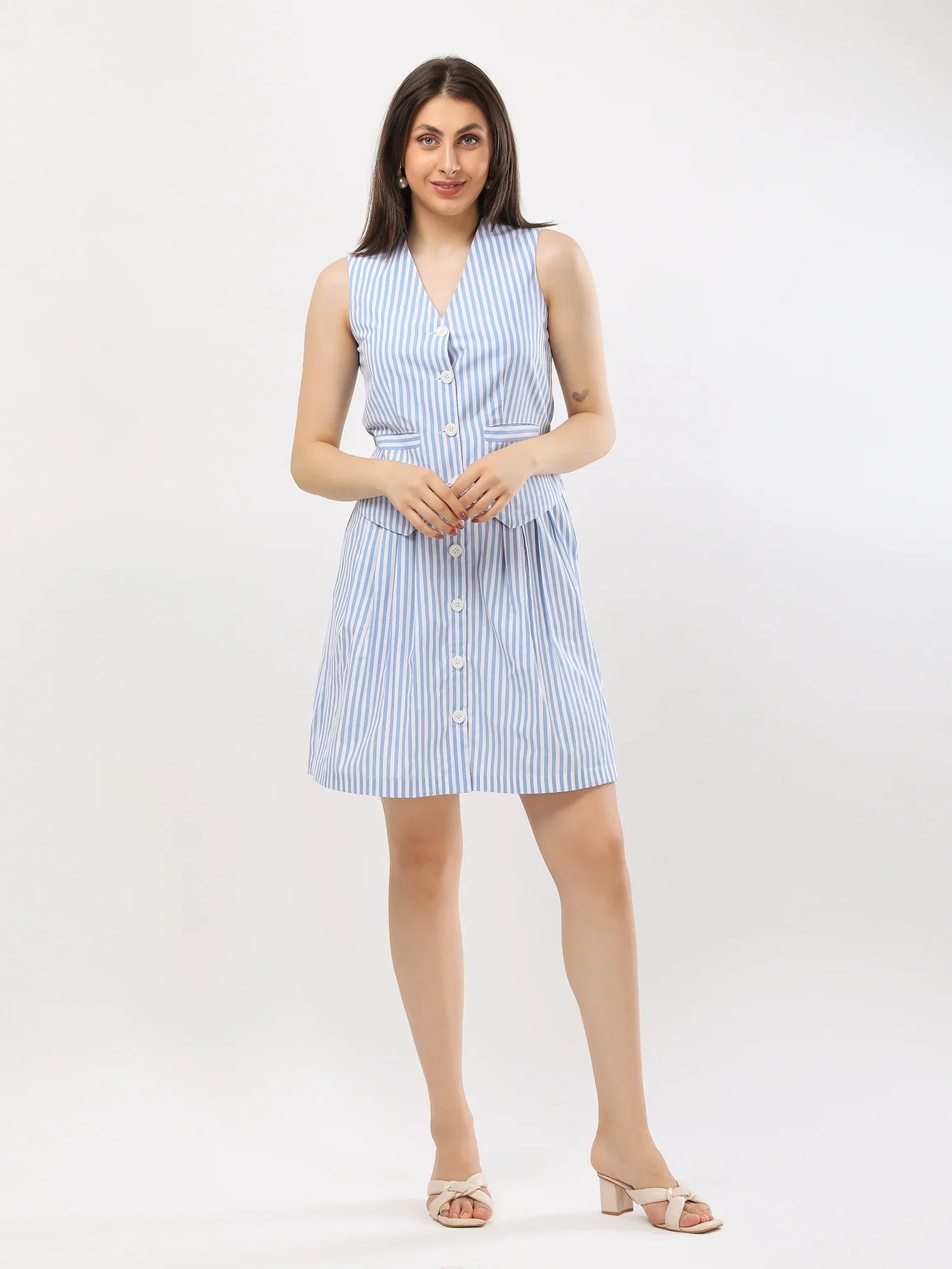 STRIPPED SUMMER CHIC SET